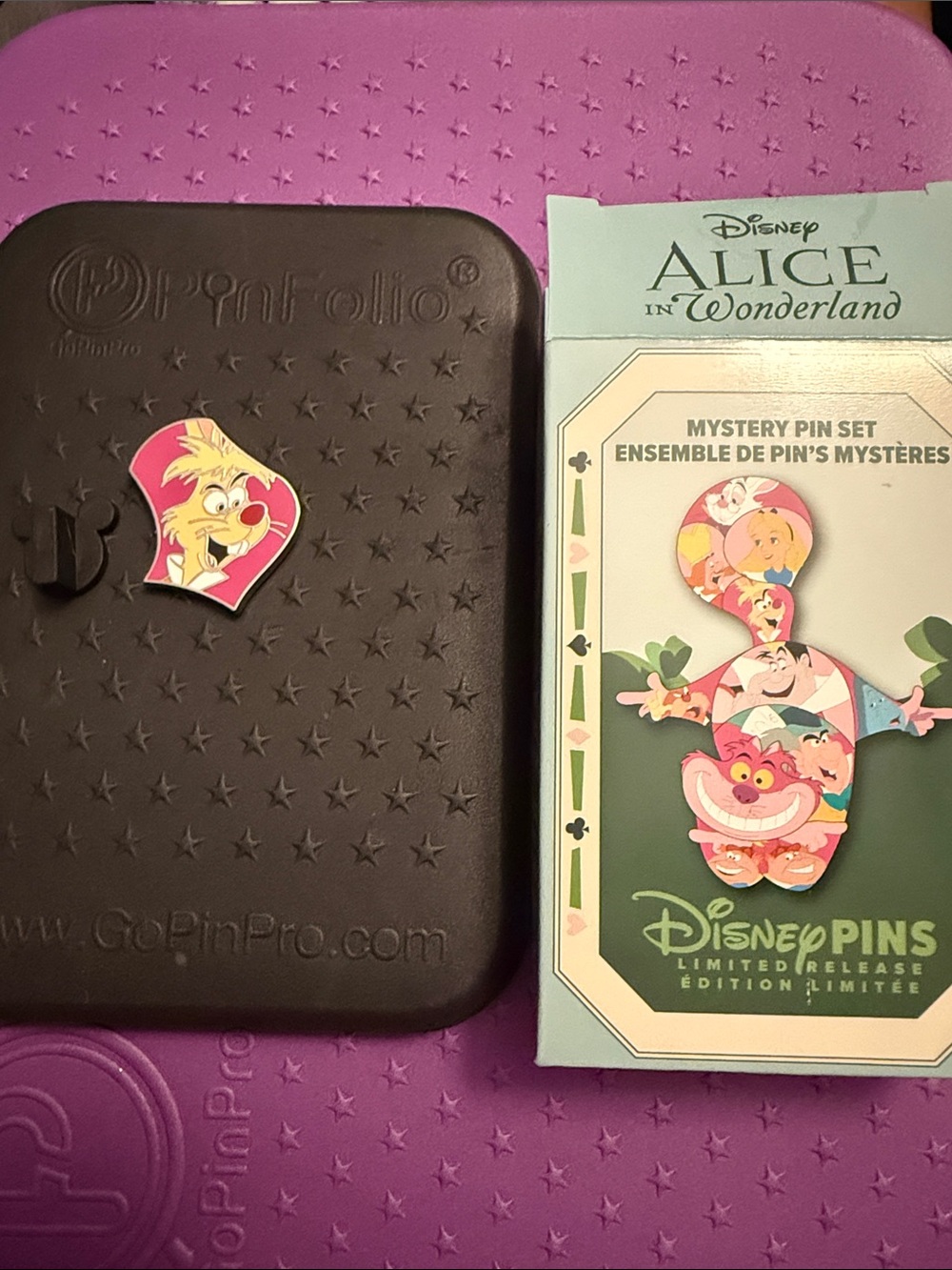 Disney Alice in Wonderland Pink Cheshire Cat Mystery Enamel Pin- March Hare